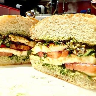 Balsamic Glazed Caprese Ciabatta (V)