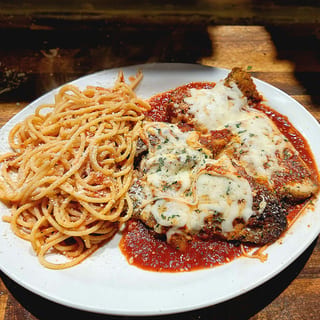Grandma's Chicken Cutlet Parmesan Dinner