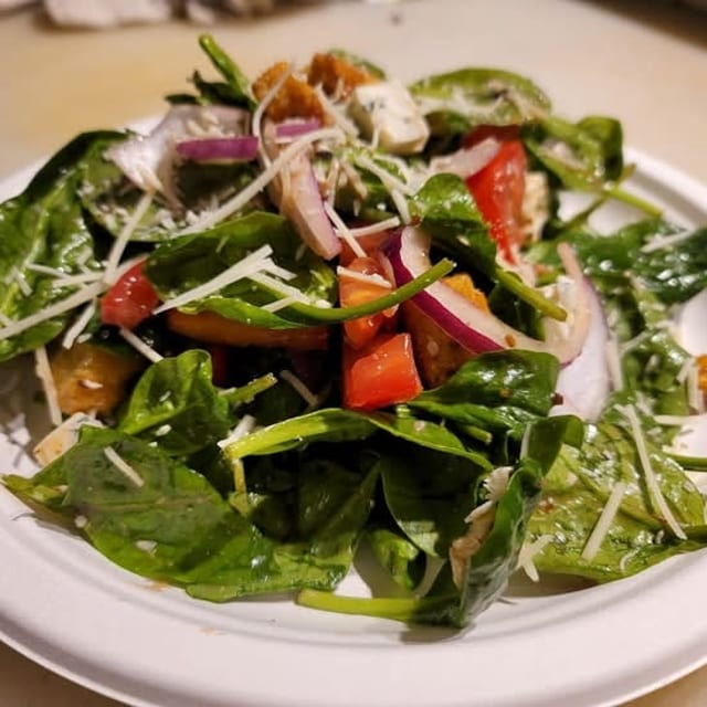 Uncle Chubby's Spinach Salad.